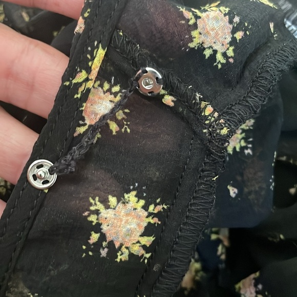 Urban Outfitters Floral Babydoll Short Sleeve Dress Small - Picture 11 of 11